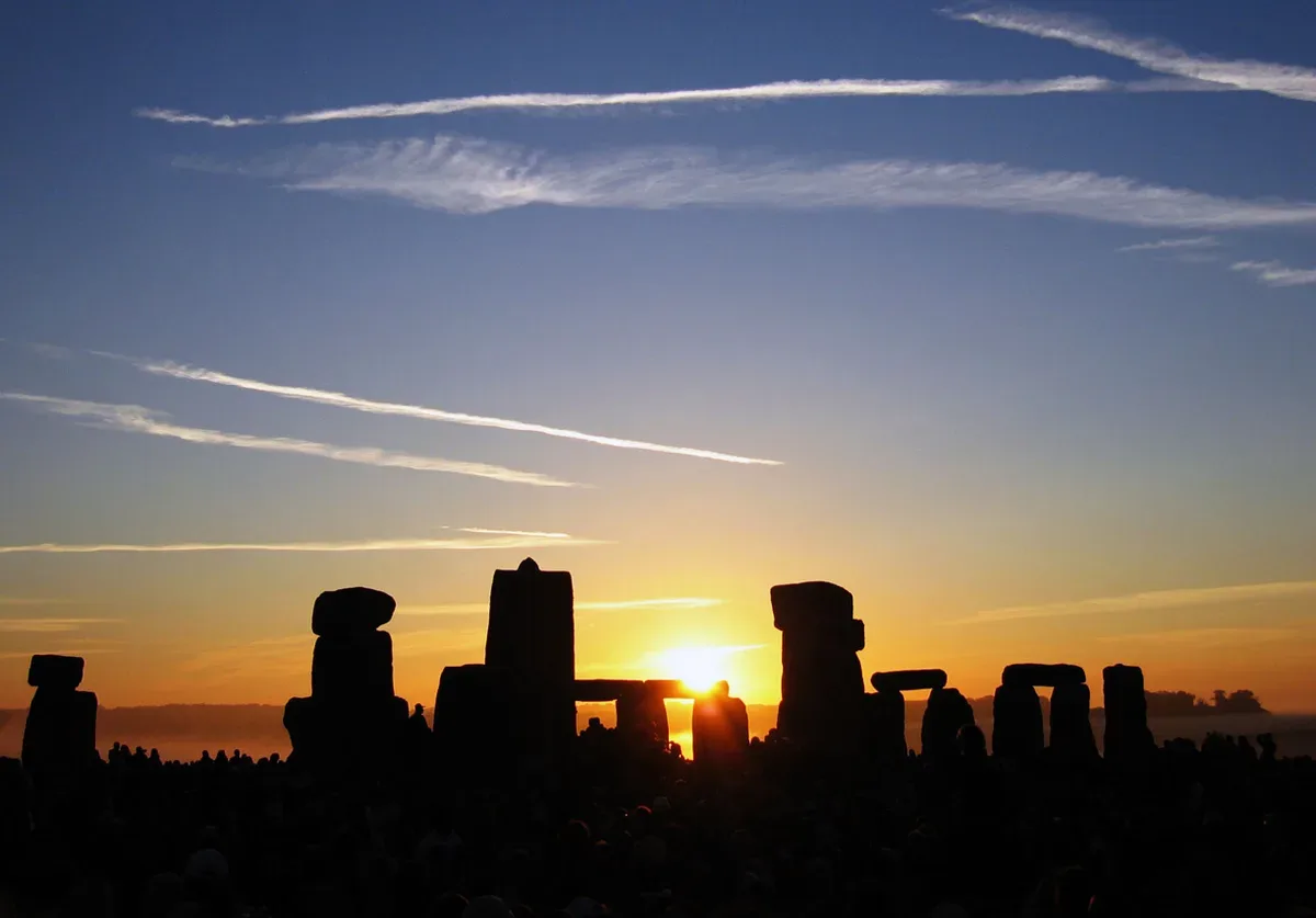 Sunrise over Stonehenge during the summer solstice