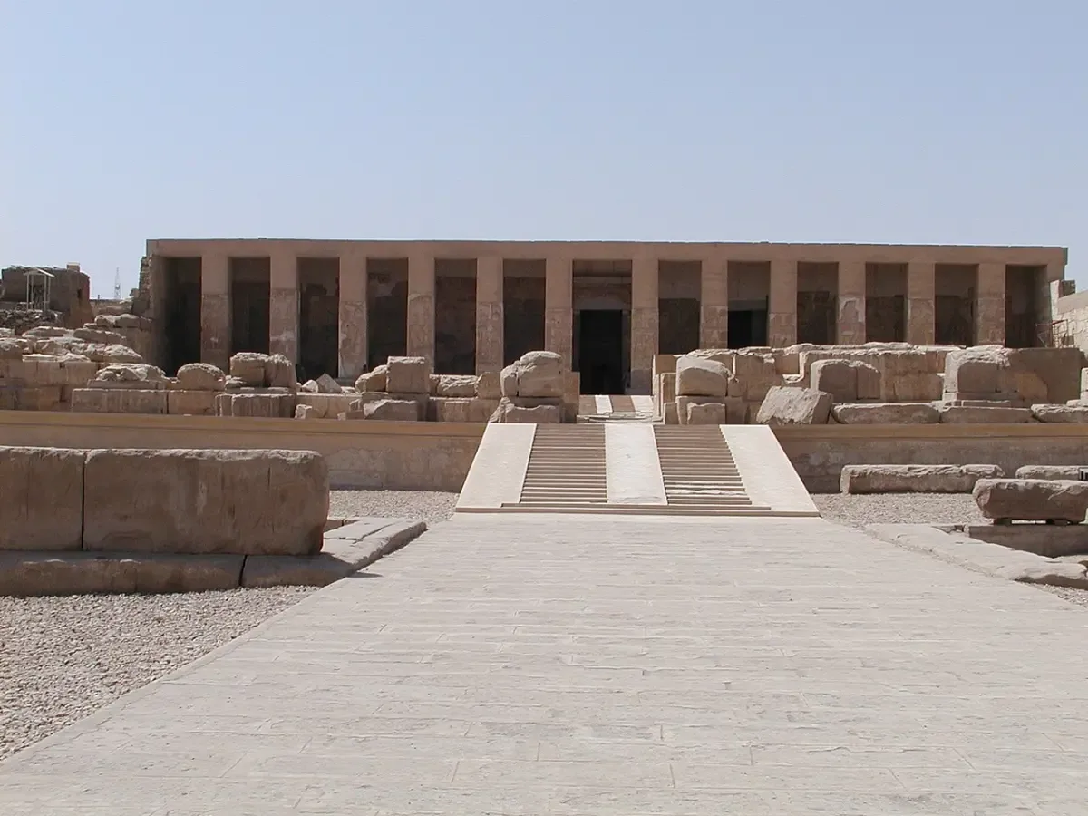 The Temple of Seti I in Abydos, Egypt